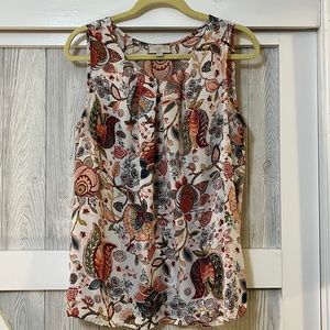 Paisley floral tank